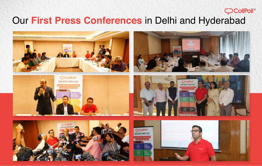 CollPoll: First Press Conferences in Delhi and Hyderabad
