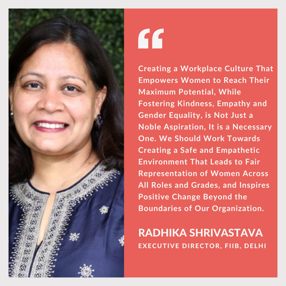 Radhika Shrivastava, Executive Director, Fortune Institute of International Business (FIIB) on International Women's Day