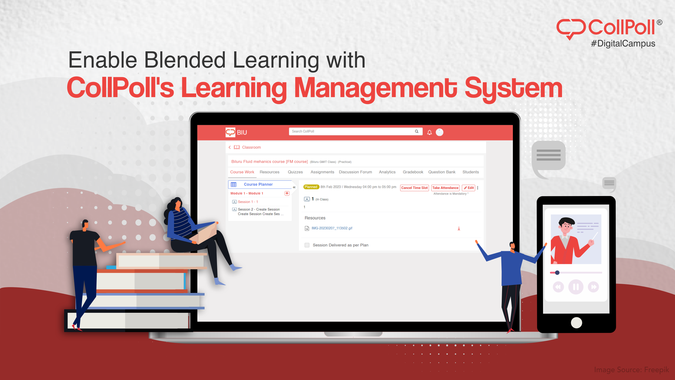 Enable Blended Learning with CollPoll's Learning Management System