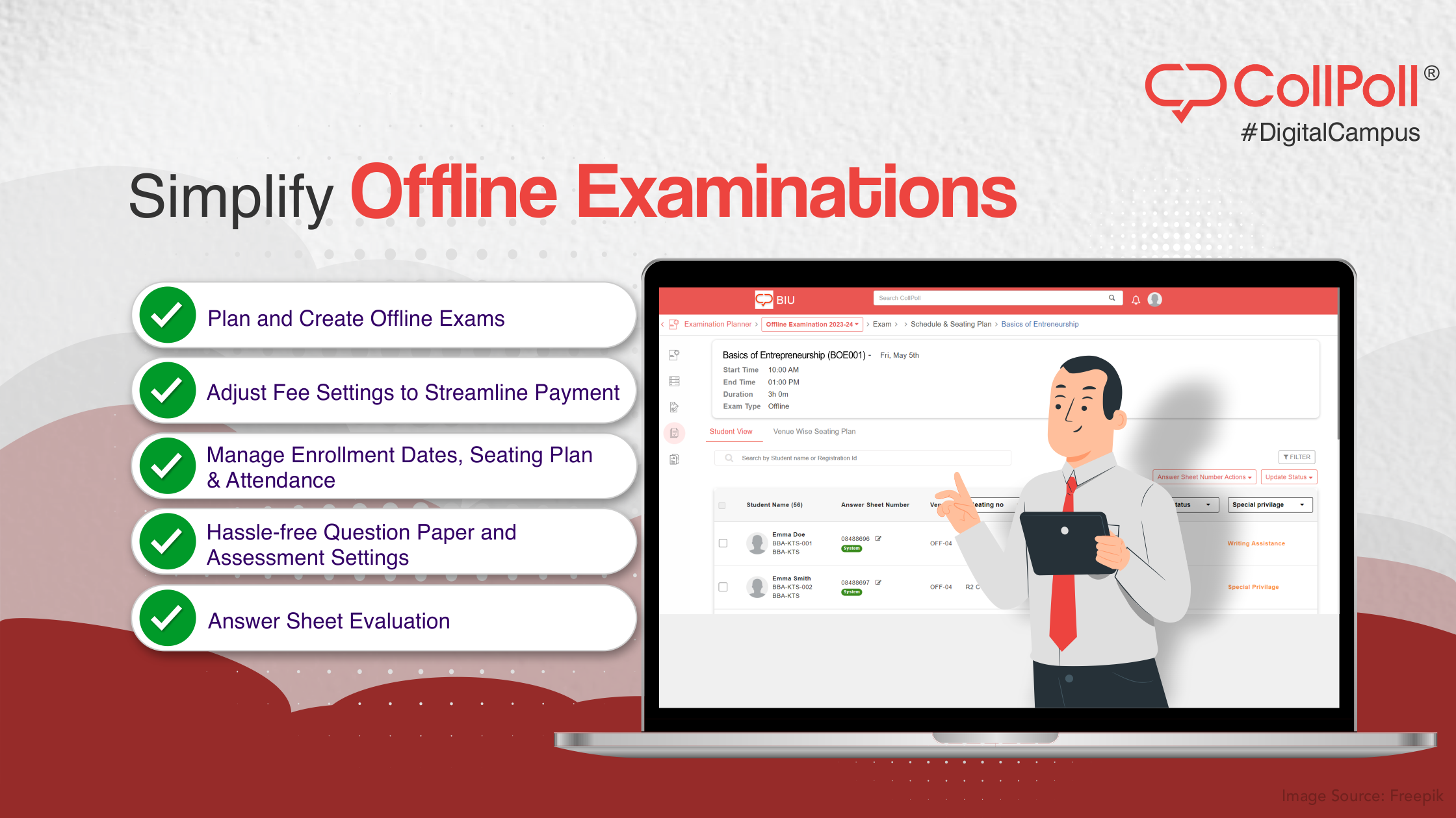 Offline Examination Management System